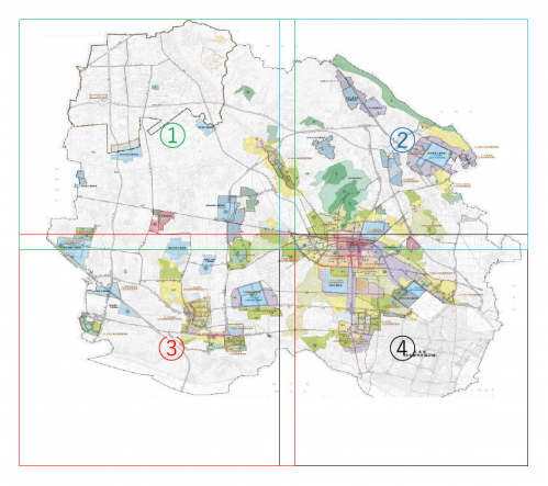 太田市の都市計画図