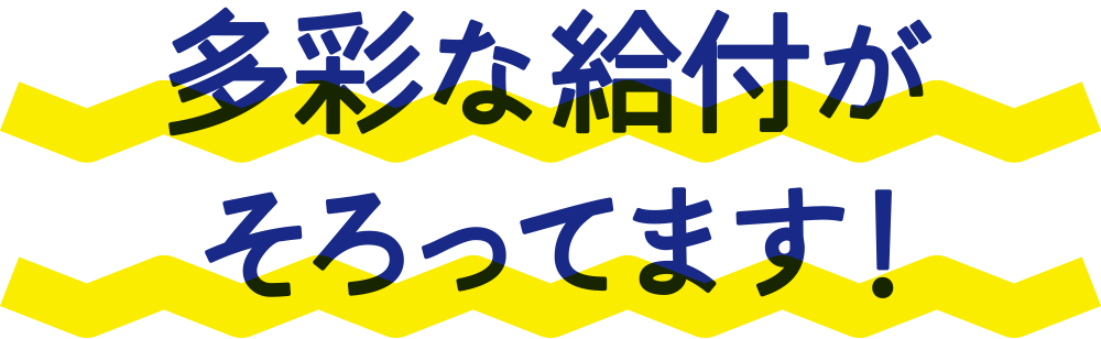 多彩な給付がそろってます!