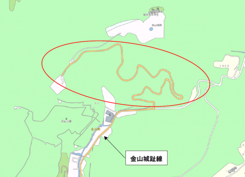 県道金山城址線の画像