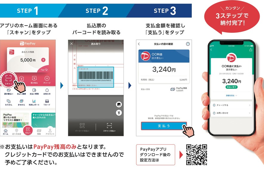 後期高齢者医療保険料-PayPay納付方法のイラスト