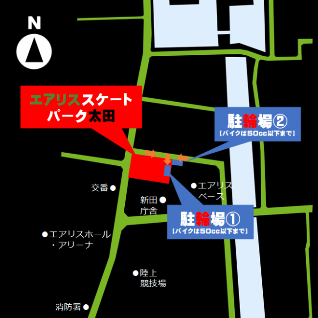 駐輪場案内図