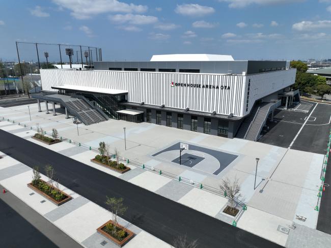 オープンハウスアリーナ太田_外観1_東面空撮