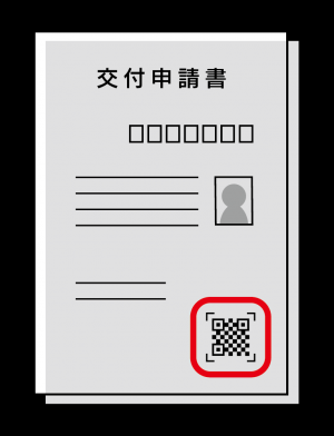 二次元コード付き申請書