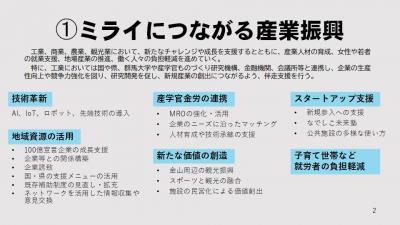 ミライにつながる産業振興