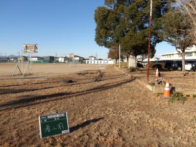 校庭整備工事前1