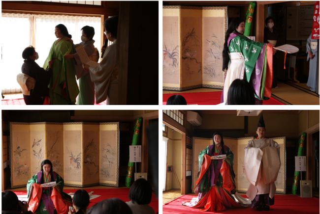 王朝装束着装実演2