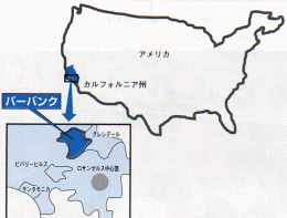 バーバンク市地図