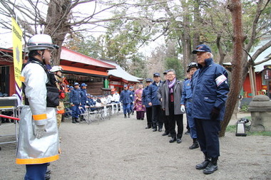 太田市教育長（訓練統監）の巡閲を受けますの画像