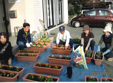 花植作業