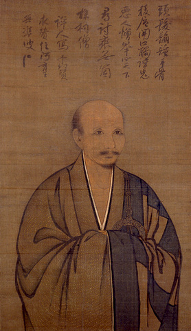 絹本著色無準師範像