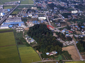 空からみた円福寺茶臼山古墳