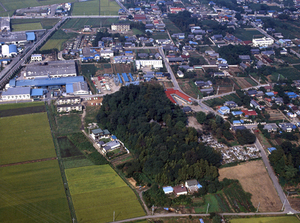 空からみた円福寺茶臼山古墳