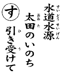 水道水源太田のいのち引き受けて