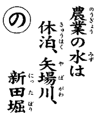 農業の水は休泊、矢場川、新田堀