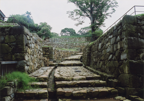 金山城跡大手虎口