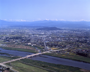 金山の遠景