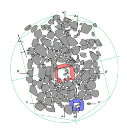 敷石住居の平面図