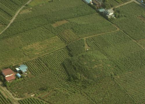 空から見た鶴山古墳