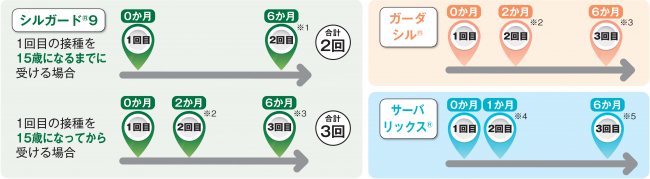 HPVワクチン接種間隔