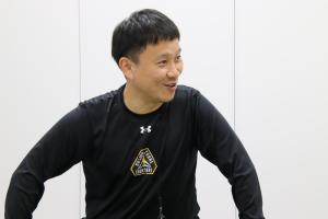 水野宏太ヘッドコーチインタビュー写真